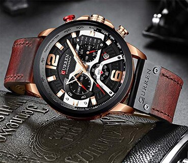 Foto 4 | Foto 4 | Venta Internacional - Reloj Fanmis Con Cronógrafo De Negocios De Lujo Para Hombre, Vestido Con Diseño De Agua