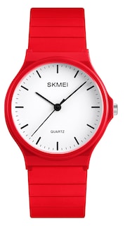Foto 1 | Foto 1 | Venta Internacional - Correa Analógica De Resina Roja De Diseño Simple De Watch Tonnier Youwen