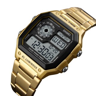 Foto 1 | Foto 1 | Venta Internacional - Reloj Deportivo Bomieux Luxury Digital Con Alarma De Doble Hora, Color Dorado