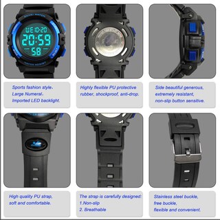 Foto 5 | Foto 5 | Venta Internacional - Reloj Afarer 1266 Con Alarma Deportiva Impermeable Para Niños