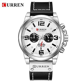 Foto 3 | Foto 3 | Venta Internacional - Reloj Curren White Chronograph Fashion Trend, 3 Bar, De Resina Acuosa