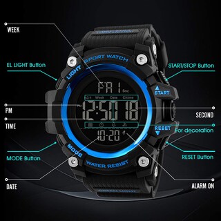 Foto 3 | Foto 3 | Venta Internacional - Reloj Bozlun Con Cronógrafo Digital Impermeable Y Alarma Led