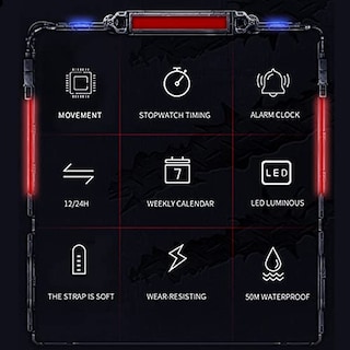 Foto 2 | Foto 2 | Venta Internacional - Reloj Weijie Weijie Digital Para Hombre, Deportivo, 50 M, Resistente Al Agua