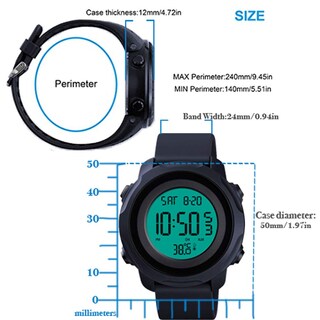 Foto 3 | Foto 3 | Venta Internacional - Reloj Deportivo Digital Kingman.inc con Cronógrafo Impermeable para Hombre