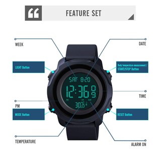 Foto 7 | Foto 7 | Venta Internacional - Reloj Deportivo Digital Kingman.inc con Cronógrafo Impermeable para Hombre