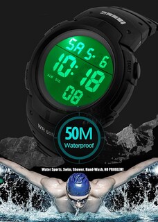 Foto 6 | Foto 6 | Venta Internacional - Reloj Pasoy Digital, 50 M, Resistente Al Agua Con Luz Led Para Hombres Y Mujeres