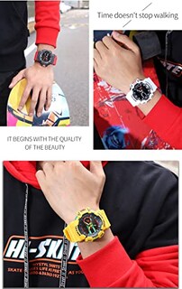 Foto 4 | Foto 4 | Venta Internacional - Reloj Carlien, Deportivo Y Militar, Doble Pantalla, 30 M Water R, Para Hombre