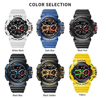 Foto 7 | Foto 7 | Venta Internacional - Reloj Carlien, Deportivo Y Militar, Doble Pantalla, 30 M Water R, Para Hombre