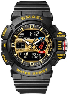 Foto 1 | Foto 1 | Venta Internacional - Reloj Deportivo Carlien Para Hombre, Led, Cuarzo, Doble Pantalla, 50 M, Color Agua Rojo