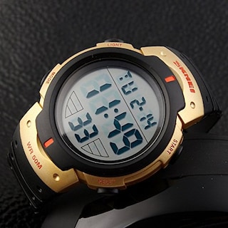 Foto 5 | Foto 5 | Venta Internacional - Reloj Led Skmei Carlien Para Hombre, Deportes Al Aire Libre, Dorado