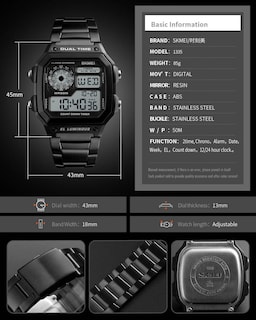 Foto 7 | Foto 7 | Venta Internacional - Reloj Gosasa 2018 A La Moda Para Hombre, Deportivo, Resistente Al Agua, 50 M