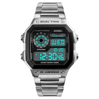Foto 2 | Foto 2 | Venta Internacional - Reloj Digital Con Pantalla Lcd Skmei 1335 Para Hombre, 50 M, Resistente Al Agua Y Alarma