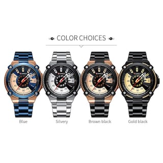 Foto 6 | Foto 6 | Venta Internacional - Reloj De Pulsera Cigoo 8345 Quartz Para Hombre Con Correa De Acero Inoxidable