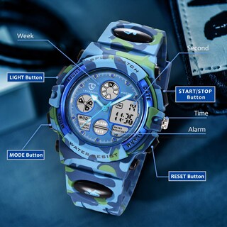 Foto 5 | Foto 5 | Venta Internacional - Calendario Digital Con Alarma Led Deportivo Impermeable Para Niños De Aswan
