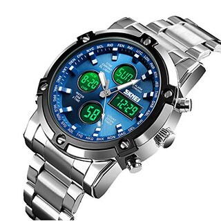 Foto 2 | Foto 2 | Venta Internacional - Reloj Bozlun Con Doble Pantalla Analógica Y Digital Para Hombre Con Alarma