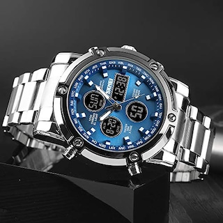 Foto 5 | Foto 5 | Venta Internacional - Reloj Bozlun Con Doble Pantalla Analógica Y Digital Para Hombre Con Alarma