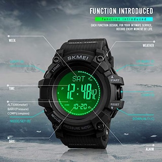 Foto 4 | Foto 4 | Venta Internacional - Reloj Digital Skmei 1358 Compass Para Deportes Al Aire Libre, 5 Atm, Morado