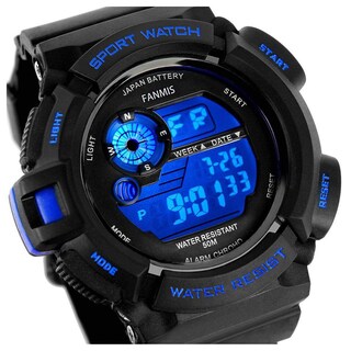 Foto 2 | Foto 2 | Venta Internacional - Reloj Fanmis Sports Con Retroiluminación Led, 50 M, Resistente Al Agua, Color Negro