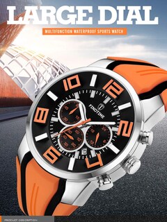 Foto 3 | Foto 3 | Venta Internacional - Reloj Findtime Findtime Para Hombre Con Esfera Grande, Cronómetro De 3 Atm