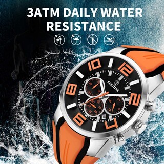 Foto 7 | Foto 7 | Venta Internacional - Reloj Findtime Findtime Para Hombre Con Esfera Grande, Cronómetro De 3 Atm