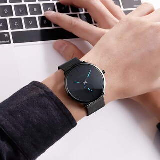 Foto 3 | Foto 3 | Venta Internacional - Reloj De Pulsera Ultradelgado Pizitang Para Hombre De Acero Inoxidable