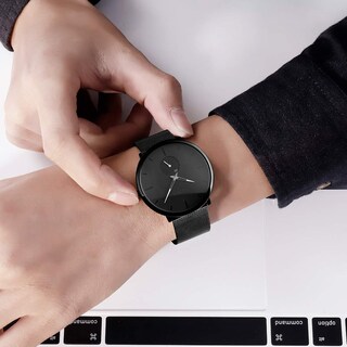 Foto 8 | Foto 8 | Venta Internacional - Reloj De Pulsera Ultradelgado Pizitang Para Hombre De Acero Inoxidable