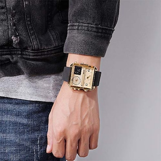 Foto 6 | Foto 6 | Venta Internacional - Reloj Digital Bozlun Para Hombre Con Esfera Grande De Acero Inoxidable