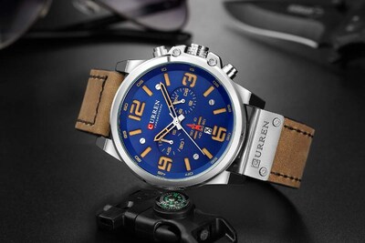 Foto 4 | Foto 4 | Venta Internacional - Reloj Curren De Cuero Impermeable Militar Para Hombre