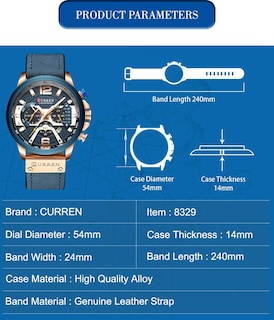 Foto 6 | Foto 6 | Venta Internacional - Reloj Curren Chronograph Fashion Military Multifunción