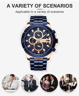 Foto 7 | Foto 7 | Venta Internacional - Reloj Fanmis, Vestido Lujoso Con Cronógrafo De Negocios Para Hombre