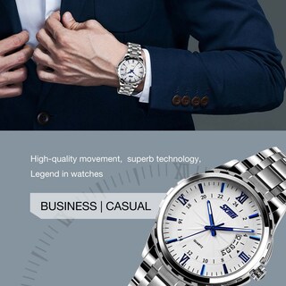 Foto 2 | Foto 2 | Venta Internacional - Vestido De Cuarzo Watch Cofuo De Acero Inoxidable Para Hombre, 30 M, Impermeable