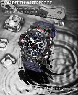 Foto 5 | Foto 5 | Venta Internacional - Reloj Smael Para Hombre, Led Digital, Militar, Resistente Al Agua, 50 M