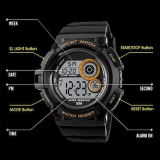 Foto 5 | Foto 5 | Venta Internacional - Reloj Mastop Sport Con Luz Led Digital, 50 M, Resistente Al Agua Para Hombre