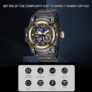 Foto 3 | Foto 3 | Venta Internacional - Reloj Hooshu Tactical Para Hombre, Analógico, Dual D, Impermeable, 5 Atm