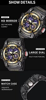 Foto 4 | Foto 4 | Venta Internacional - Reloj Hooshu Tactical Para Hombre, Analógico, Dual D, Impermeable, 5 Atm