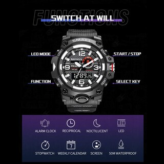 Foto 3 | Foto 3 | Venta Internacional - Reloj Deportivo Koodea 8035 Dual Time Digital 50 M Resistente Al Agua Para