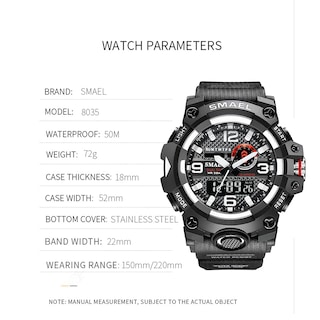Foto 4 | Foto 4 | Venta Internacional - Reloj Deportivo Koodea 8035 Dual Time Digital 50 M Resistente Al Agua Para
