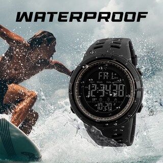 Foto 2 | Foto 2 | Venta Internacional - Reloj Digital De Cuarzo Burk 1251gd Para Hombre, Resistente Al Agua Hasta 50 M