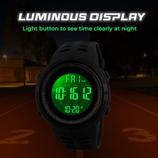 Foto 4 | Foto 4 | Venta Internacional - Reloj Digital De Cuarzo Burk 1251gd Para Hombre, Resistente Al Agua Hasta 50 M