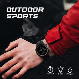 Foto 7 | Foto 7 | Venta Internacional - Reloj Digital De Cuarzo Burk 1251gd Para Hombre, Resistente Al Agua Hasta 50 M