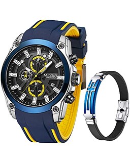 Foto 1 | Foto 1 | Venta Internacional - Reloj Megir Chronograph Quartz Para Hombre Con Correa De Silicona