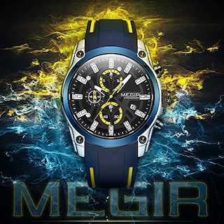Foto 2 | Foto 2 | Venta Internacional - Reloj Megir Chronograph Quartz Para Hombre Con Correa De Silicona
