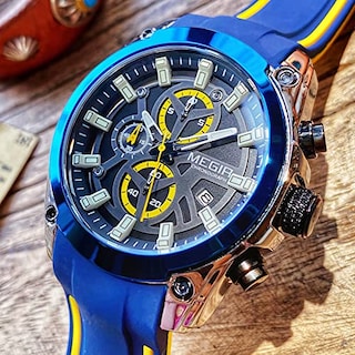 Foto 3 | Foto 3 | Venta Internacional - Reloj Megir Chronograph Quartz Para Hombre Con Correa De Silicona