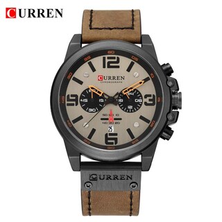 Foto 3 | Foto 3 | Venta Internacional - Reloj para Hombre Curren Impermeable Café