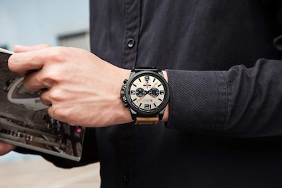 Foto 6 | Foto 6 | Venta Internacional - Reloj para Hombre Curren Impermeable Café
