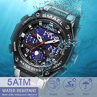 Foto 5 | Foto 5 | Venta Internacional - Reloj Deportivo Smael Led Digital 50 M Impermeable Para Hombre