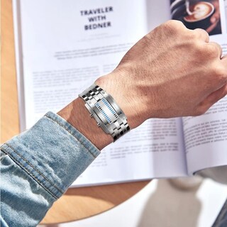 Foto 6 | Foto 6 | Venta Internacional - Reloj Pintime Binary Matrix Digital Led 50 M Resistente Al Agua Para Hombre