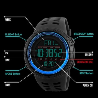 Foto 5 | Foto 5 | Venta Internacional - Pantalla Led Digital Watch Xiifx De Cara Grande A Prueba De Agua Para Niños