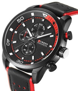 Foto 2 | Foto 2 | Venta Internacional - Reloj Deportivo Carlien Para Hombre Con Correa De Piel Chapada En Negro Ip
