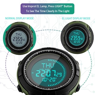 Foto 2 | Foto 2 | Venta Internacional - Reloj Digital Deportivo Skmei 1254 Para Hombre, 50 M, Resistente Al Agua Con Comp
